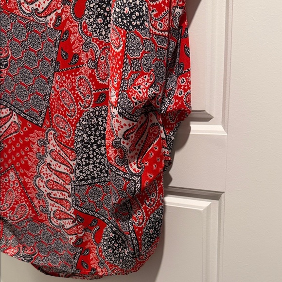Papermoon Red and Blue Paisley Blouse - Picture 5 of 7